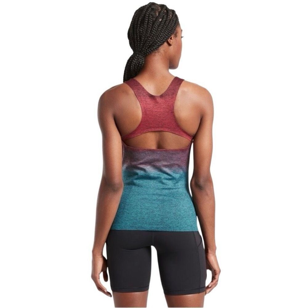 ATHLETA‎ Ombre Relay Tank Top Gradient Ombre Multi Colored Size XL